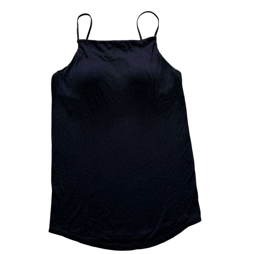 Uniqlo Mame Kurogouchi Ribbed Bra Camisole Top XS Black High Neck Minimalist